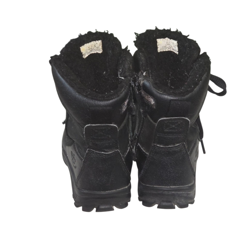 Timberland Kids Toddler 9.5 Black Side Zip Up Winter Boots Unisex — image 4 of 8